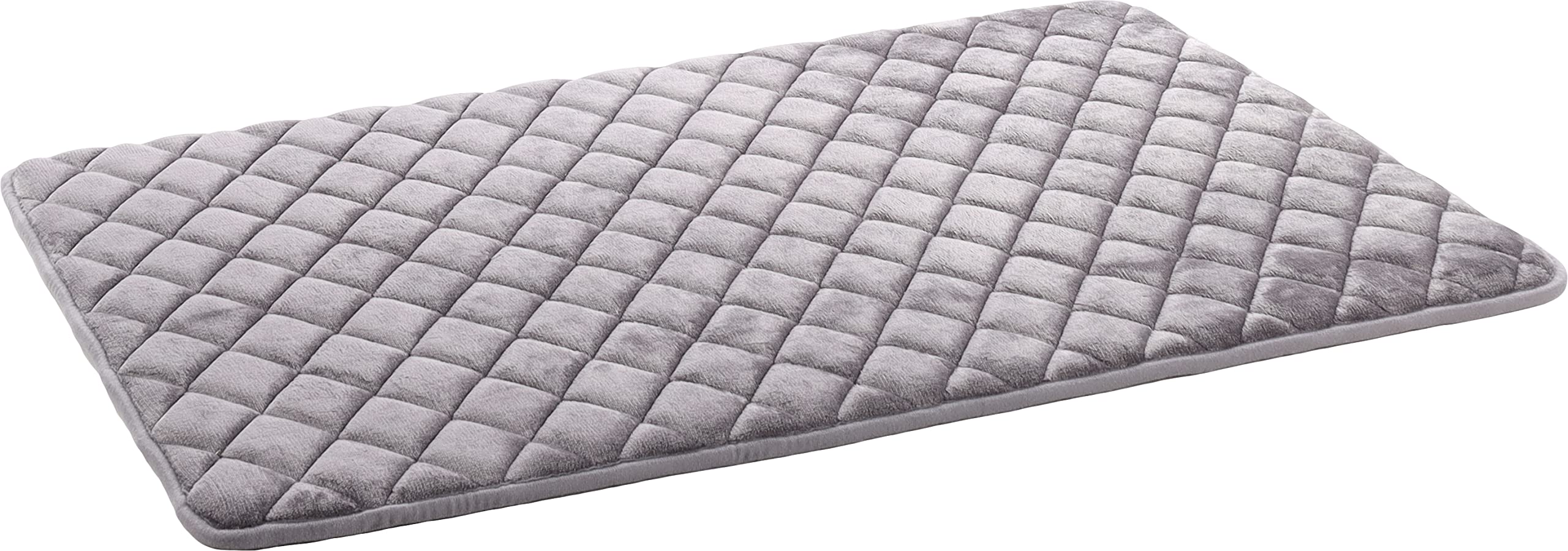 Flamingo Kissen Weimar Rechteckig Grau – L | A: 100,5 cm, B: 63 cm, C: 2 cm, Luxuriös, Zart, Hochwertige Verarbeitung, Modisches Design – Auch für Drahtkäfige Geeignet!