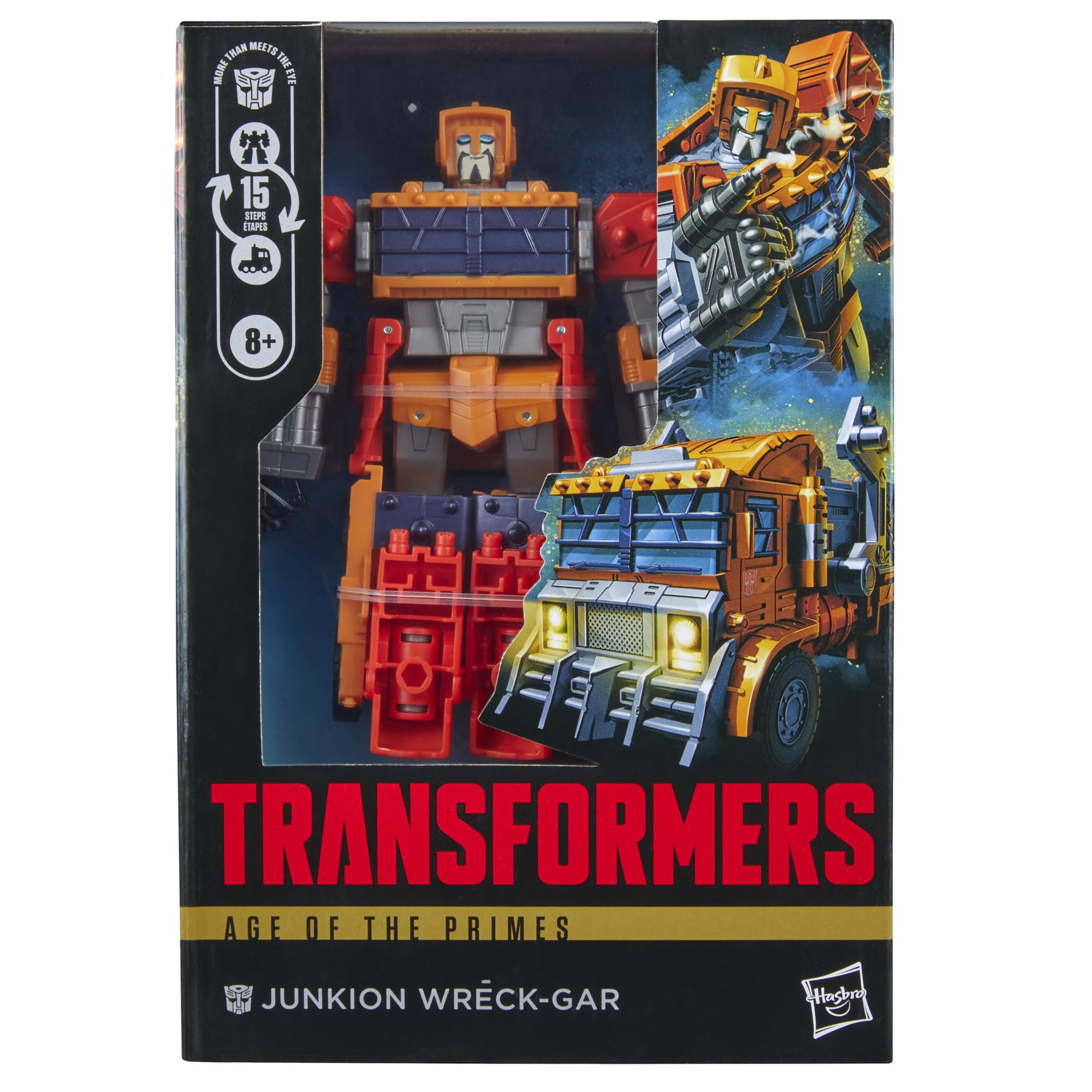 Transformers Age of the Primes Voyager Class Junkion Wreck-Gar Action Figure, Orange, 8.819 pulgadas - Image 2