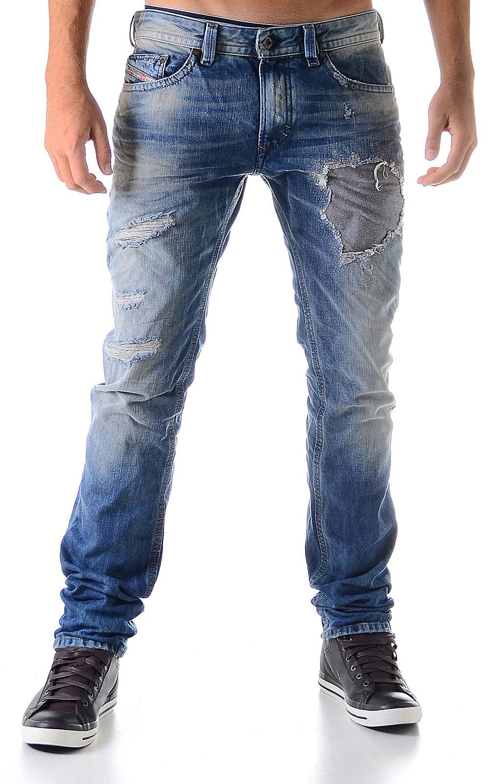 Diesel Men's Thavar Straight Slim-Leg Jean 0830P