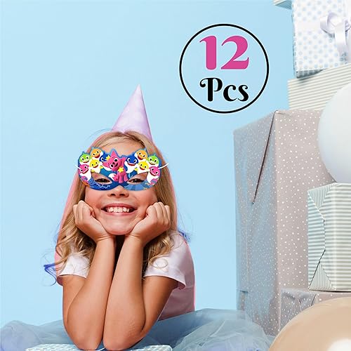 Miniatura 2 de Máscara de ojos retráctil Bby  Bonita máscara de dormir de dibujos animados para recuerdos de fiesta de cumpleaños, fiestas de pijamas, viajes,