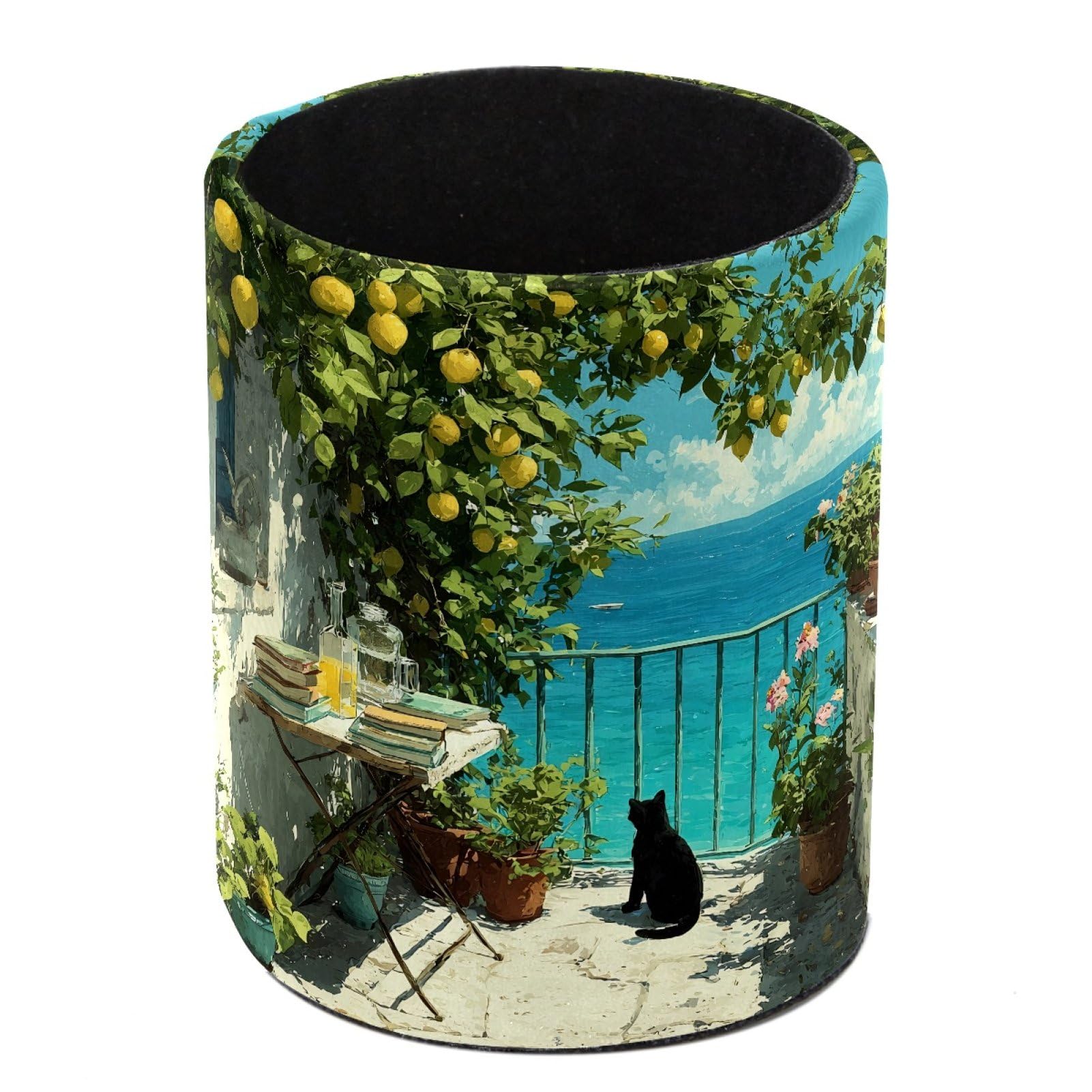 FWJZDSP Lemon Tree Pencil Cup Pen Organizer Makeup Brush Holder for Office Home Countertop Desk Accessory Storage