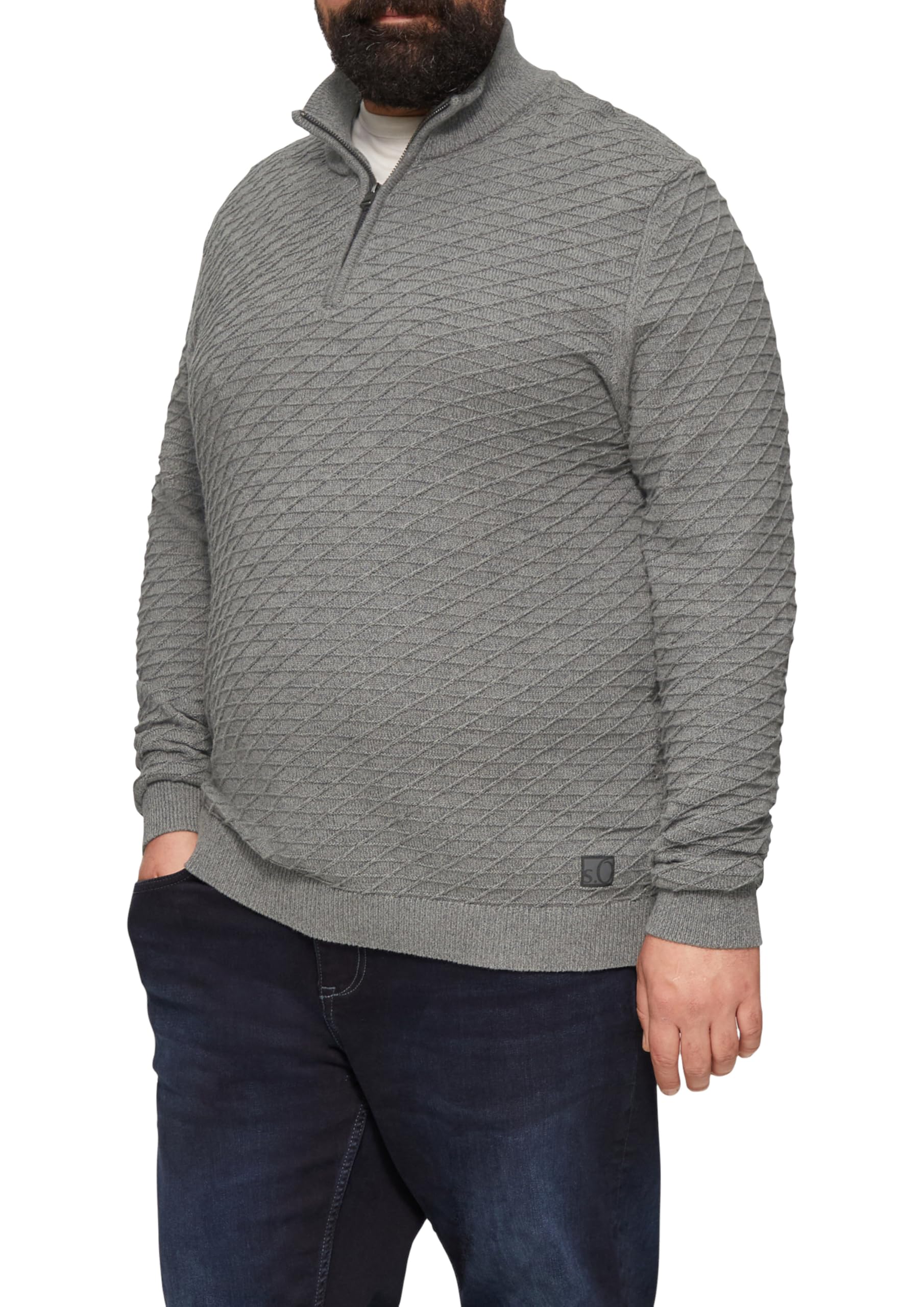 Pull col demi-fermeture éclair s.Oliver 2160089 contre le froid - 8