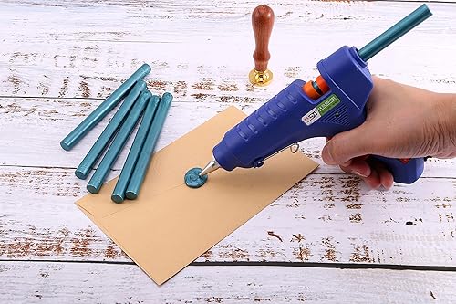 Miniatura 4 de Yoption 15 varillas de cera para sellado de pistola de pegamento para sello de cera, ideales para invitaciones de boda, sobres, tarjetas, ideas de