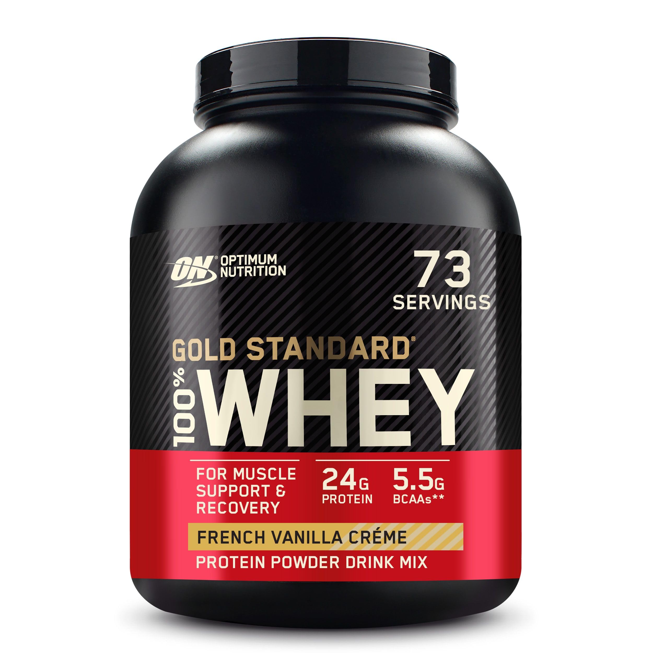 Optimum Nutrition Gold Standard 100% Whey Protein Powder, French Vanilla Creme, 5 Pound (Packaging May Vary)