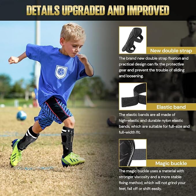 It is important for youth players to wear proper soccer shin guards to protect themselves from kicks and collisions that can occur during games. Shin guards should fit securely on the player's leg, covering the entire shin area from the ankle to just below the knee. Properly fitting shin guards are essential for providing adequate protection and preventing injuries.