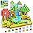 100PCS Magnetic Blocks - Build Mine Magnet World Forest Dinosaur Edition, Sensory STEM Construction Building Toys Kids Games for Toddler Christmas Birthday Gifts for 3 4 5 6 7 8 Years Old Girls & Boys