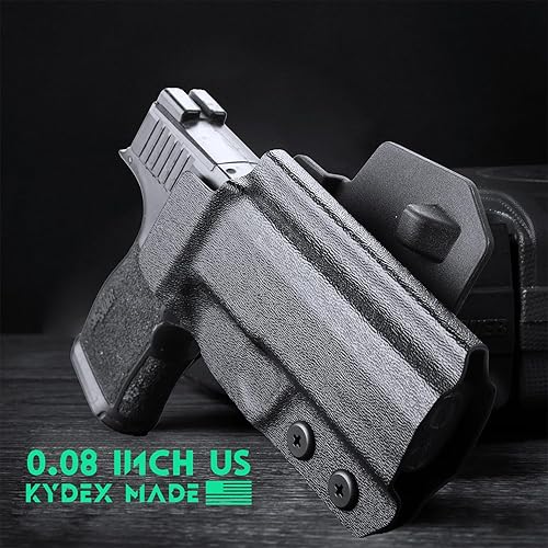 Miniatura 5 de Funda P365XL, funda OWB Kydex Ajuste pistola Sig Sauer P365 XL, cintura exterior de 1.75 pulgadas, funda de paleta Sig P365 Open Carry, Posi-Click