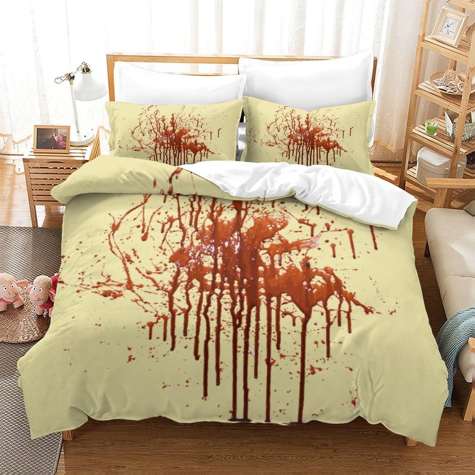 P1S9U7W5Y 3D Printed Artistic Splash Duvet Cover Set 3pcs Microfiber Abstract Bedding Set King（220x240cm）