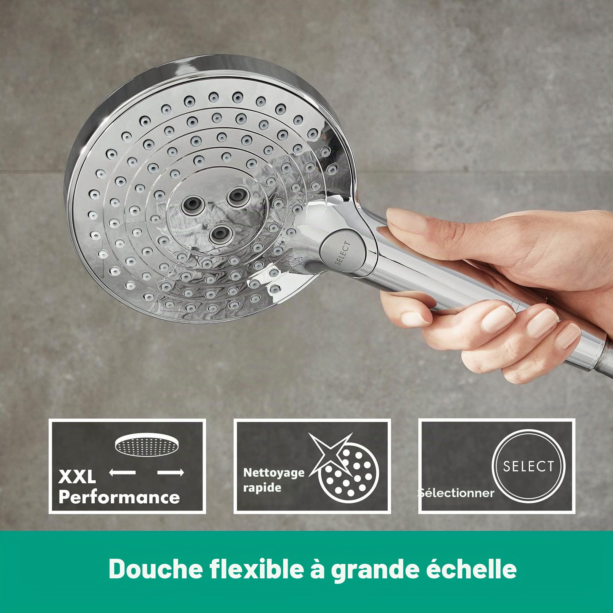 Hansgrohe Raindance Select S Douchette à main 120 3jet chromé Douchette seule