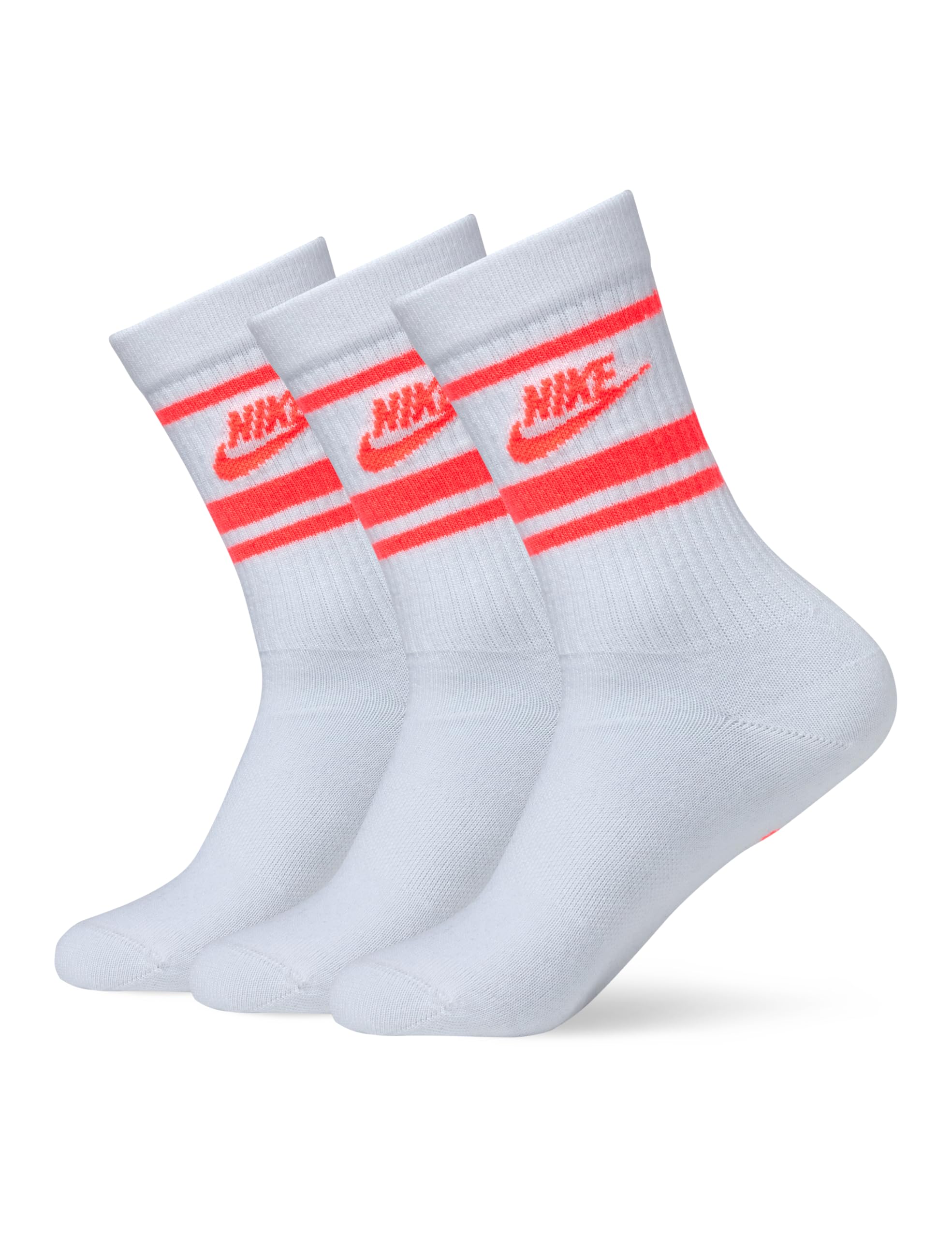 Nike Unisex Adult Sportswear Dri-FIT Everyday Essential Socks - Crew Ankle or No-Show 3-Pack Mens and Womens