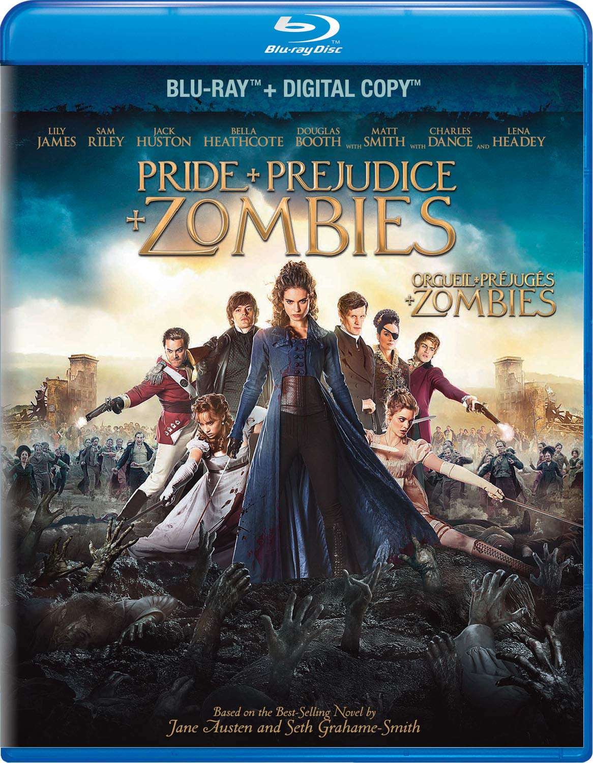 Amazon.com: Pride and Prejudice and Zombies (Blu-ray) : Lily James, Sam  Riley, Jack Huston, Bella Heathcote, Ellie Bamber, Burr Steers: Movies & TV