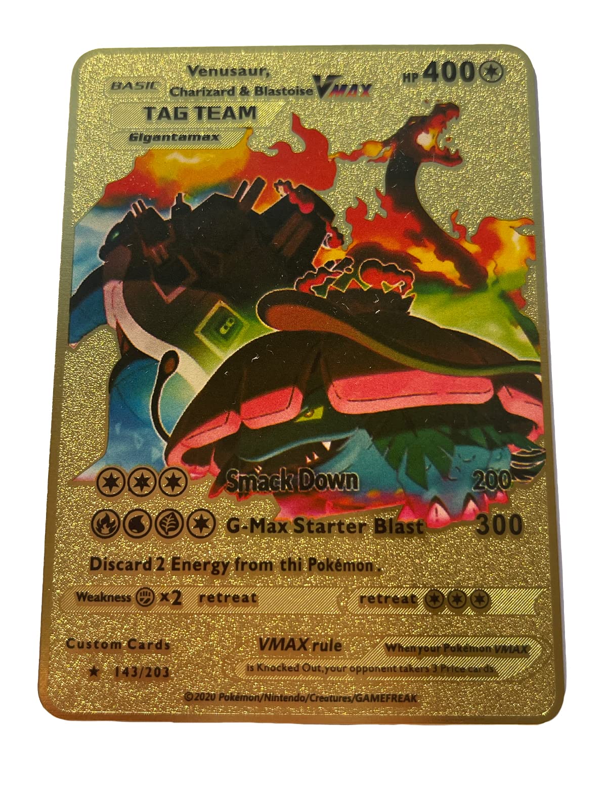 Amazon.com: AHAKAC Charizard DX Metal Gold Card - Collector's Rare Shiny Gold  Card - Limited Supply (400Y08) : Toys & Games
