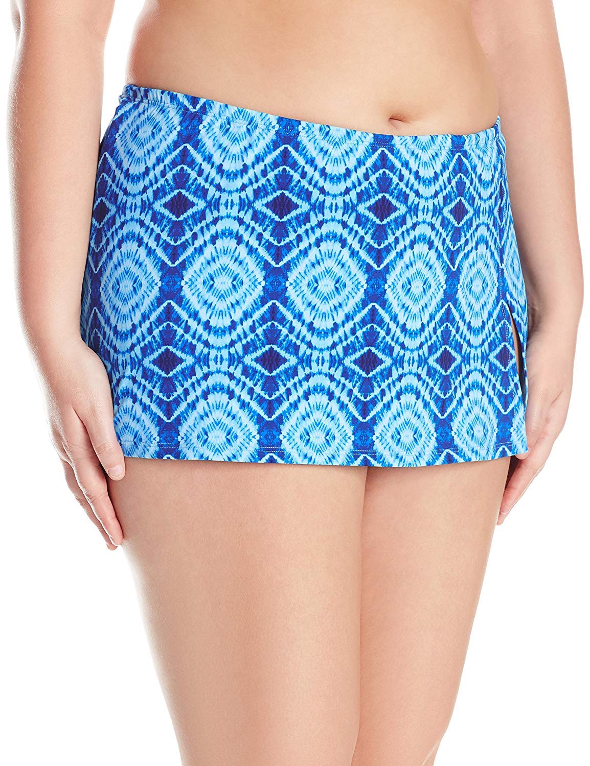 Women's Plus Size Mykonos Printed Skirted Hipster Bikini Bottom-image-13