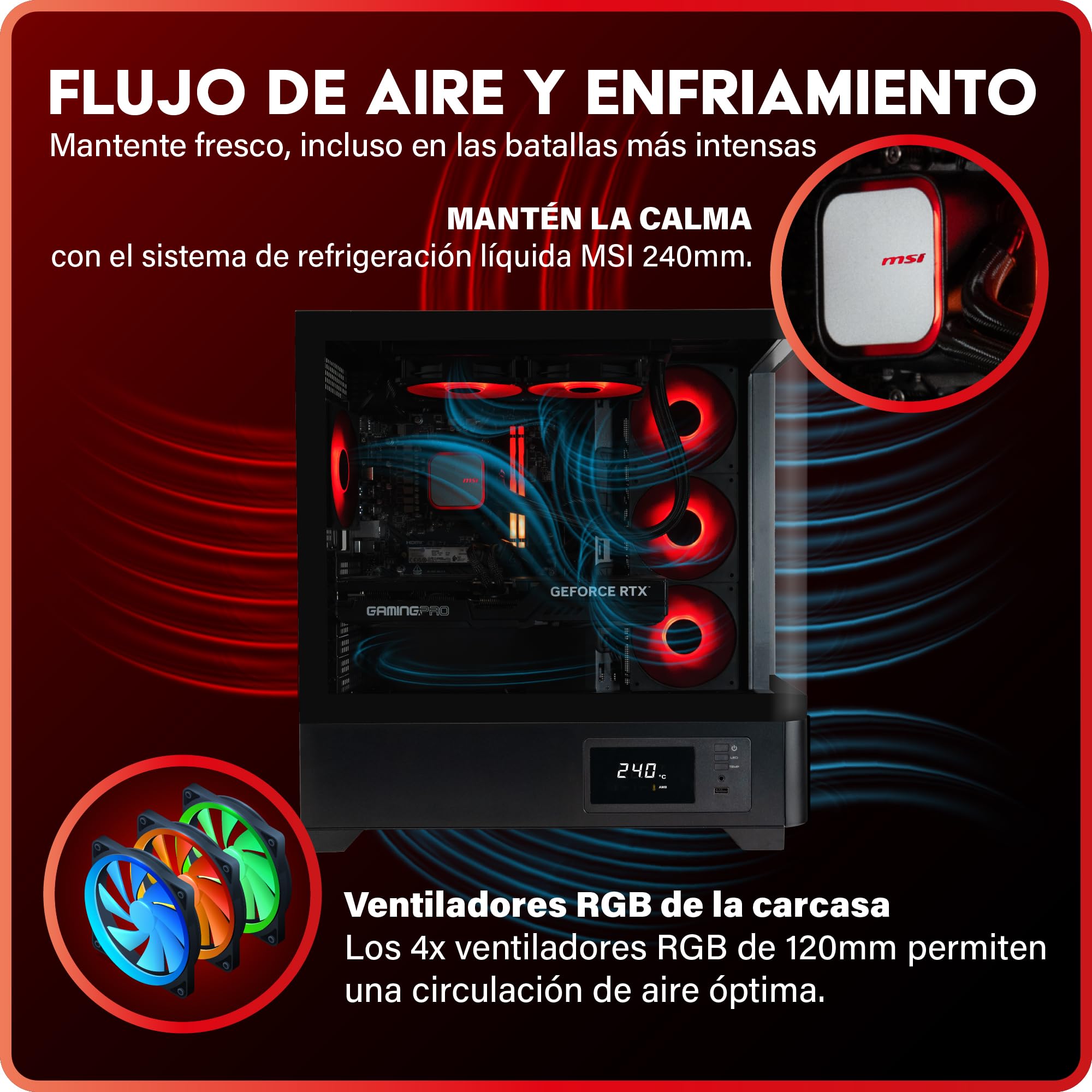 Greed® MKM - PC Gaming - AMD Ryzen 5 7500F + Nvidia Geforce RTX 5070Ti 16GB – Ordenador de sobremesa con 4K & Raytracing - 5,0 GHz - 32GB RAM DDR5 - SSD 1TB + Wi-Fi & Windows 11 Pro