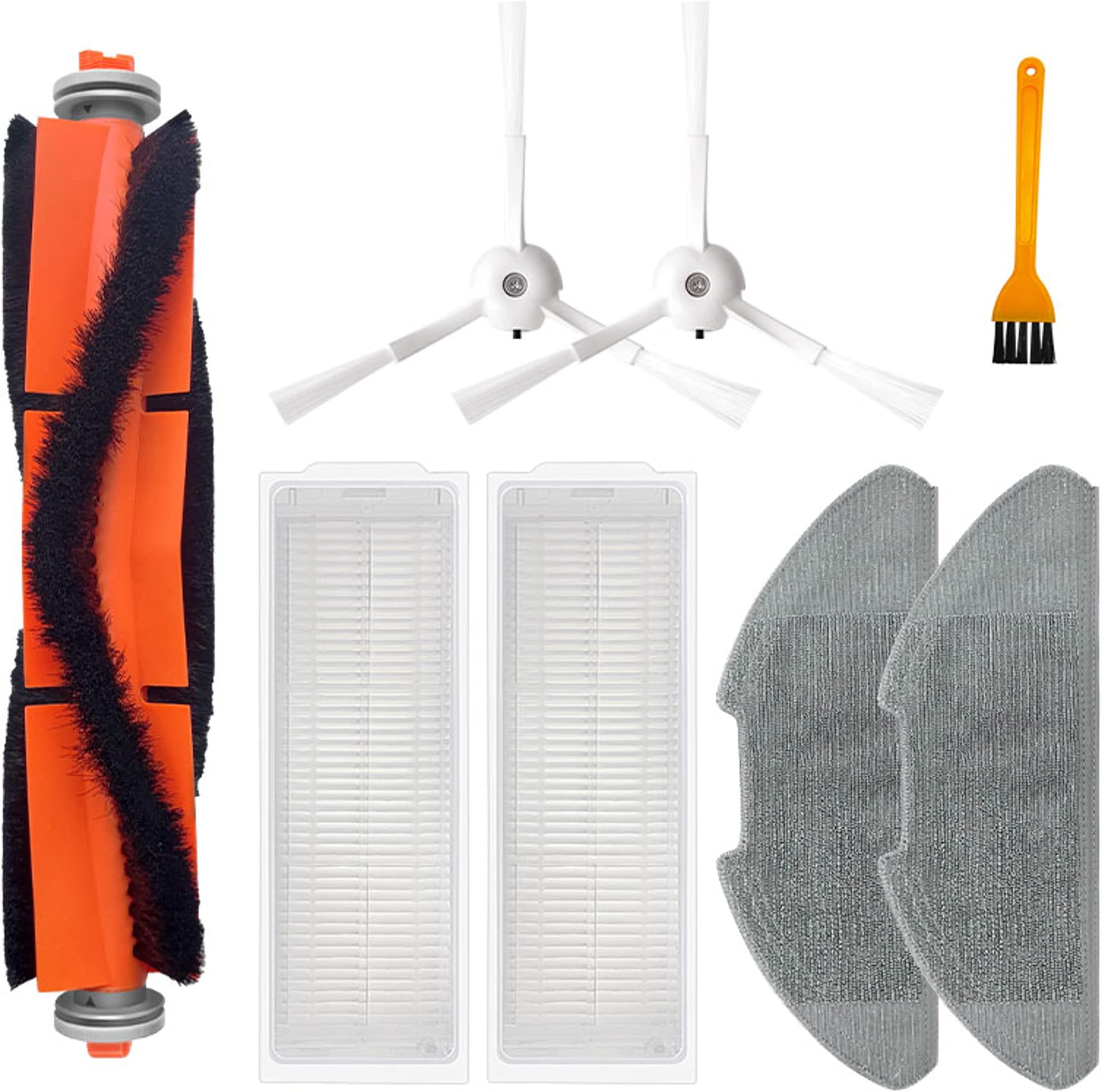 Reverbo Replenishment Kit | Replacement Parts | Accessories Compatible with Mi Robot Vacuum-Mop 2 Pro | Filters, Bristle Brush, Mop Cloths, Side Brushes and Cleaning Tool