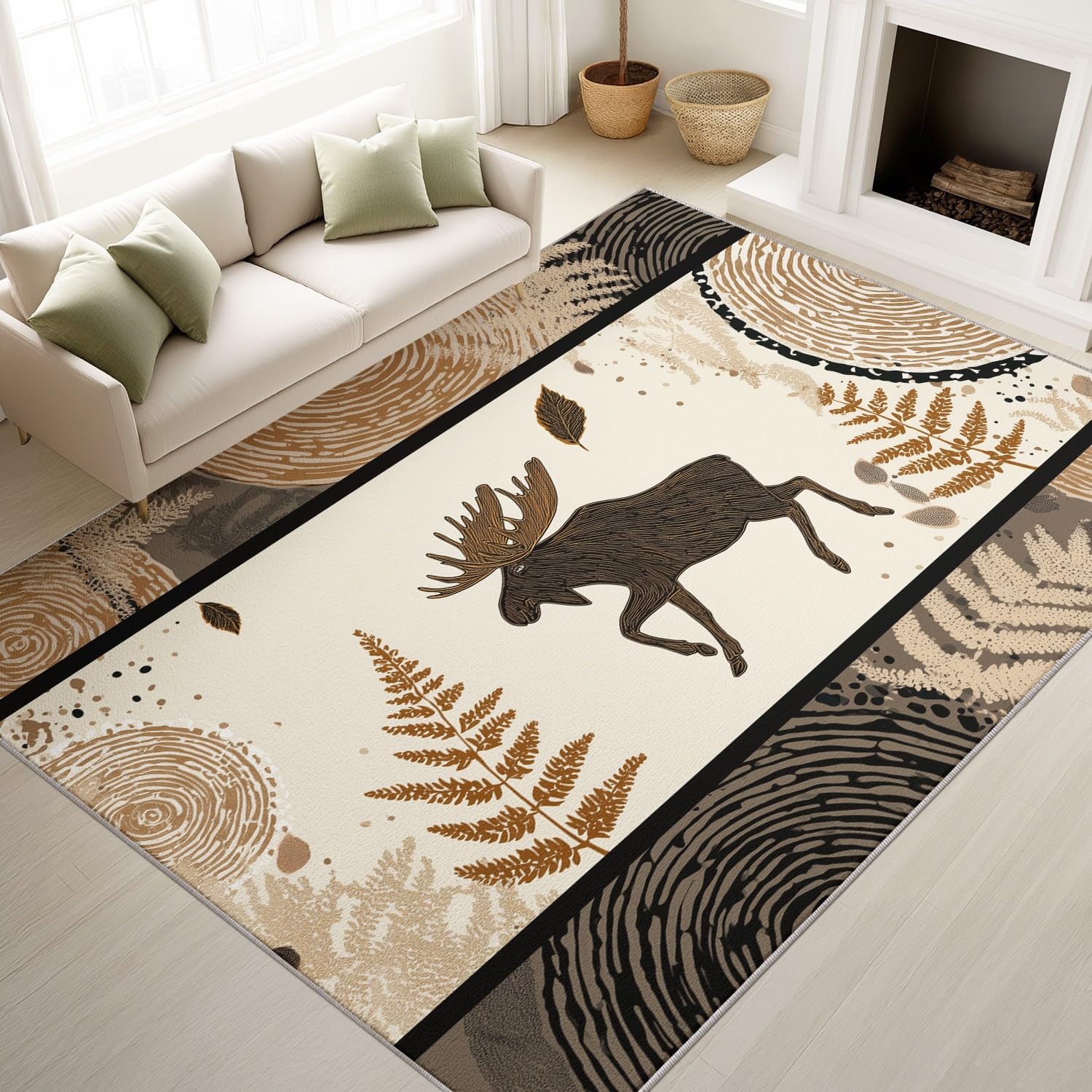 Tapis poils courts antidérapant doux qui ne perd pas ses poils