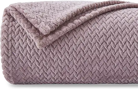 NEWCOSPLAY Super Soft Throw Blanket Light Purple Premium...