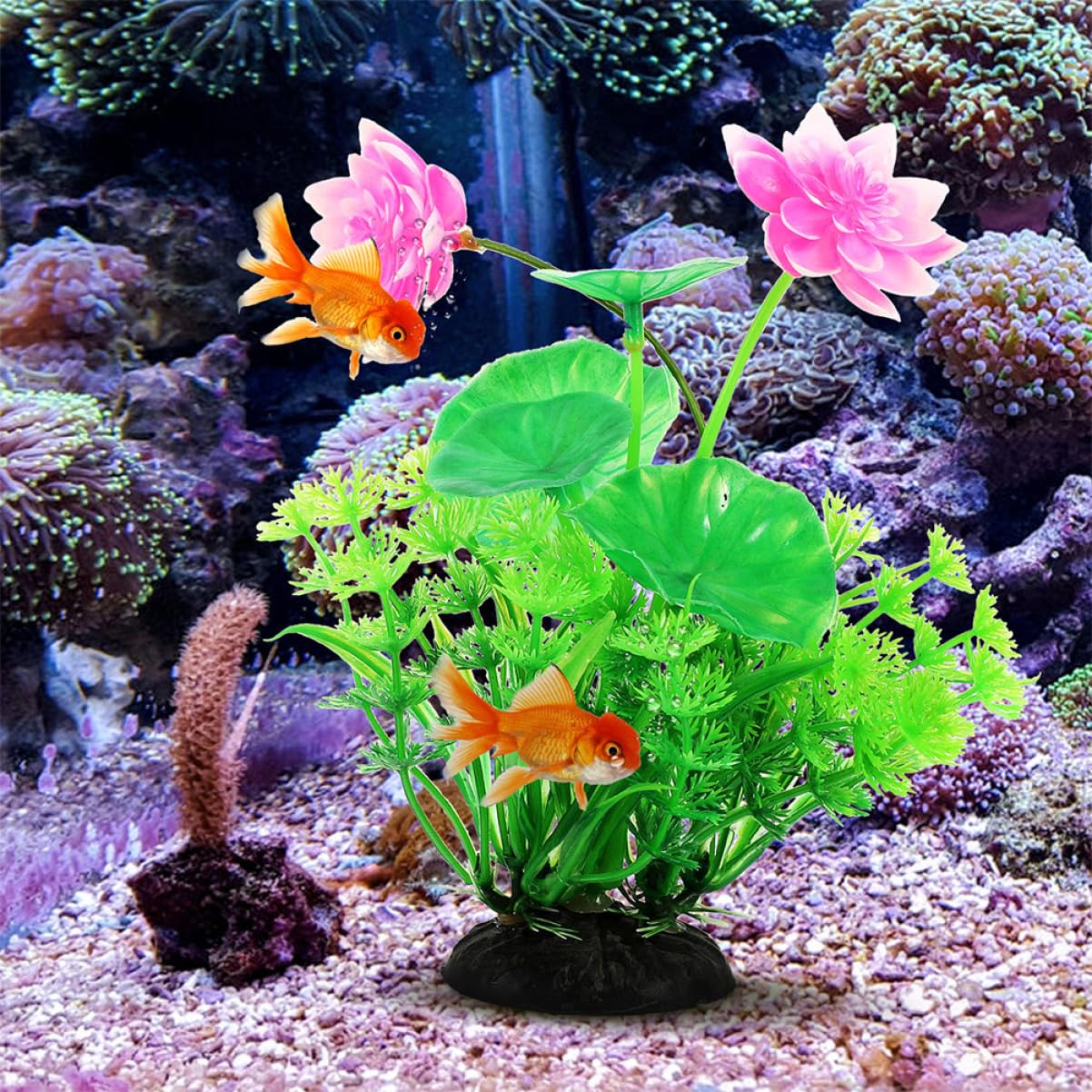 YARNOW 5 Juegos Paisajismo del Acuario Artificial Plants Aqua Plant Plantas Artificiales Falsas Pecera Aire Agua Estanque Planta De Acuario Decoración del Acuario El Plastico 2 Piezas * 5