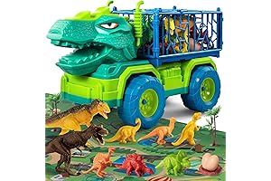 TEMI Dinosaur Truck Toys for 2 Year Old Boy - Tyrannosaurus Transport...