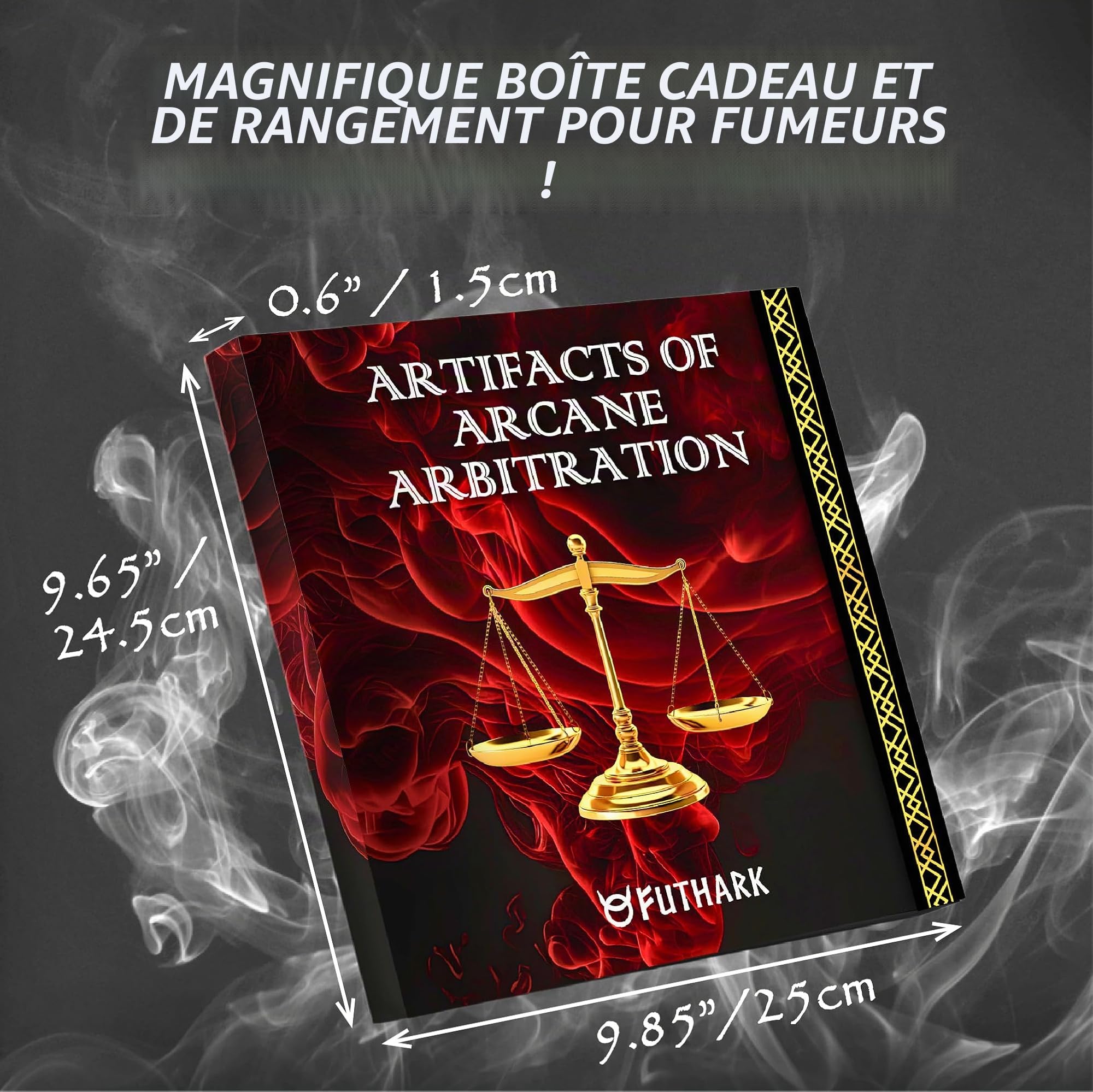 Futhark Lot de 16 modèles de sort pour zone d'effet - Marqueurs DND AOE en acrylique