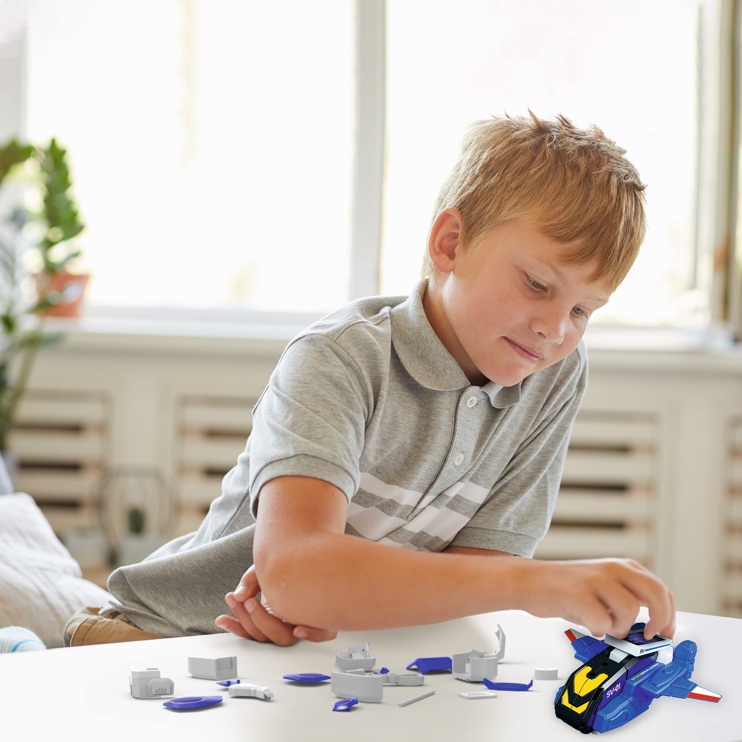 Xtrem Bots – warsztaty edukacyjne z robotyki, zabawki robotyczne dla dzieci w wieku od 8 lat, robot solarny, gry edukacyjne, budowa robotów, zabawka edukacyjna 12 w 1 (Space Adventure)