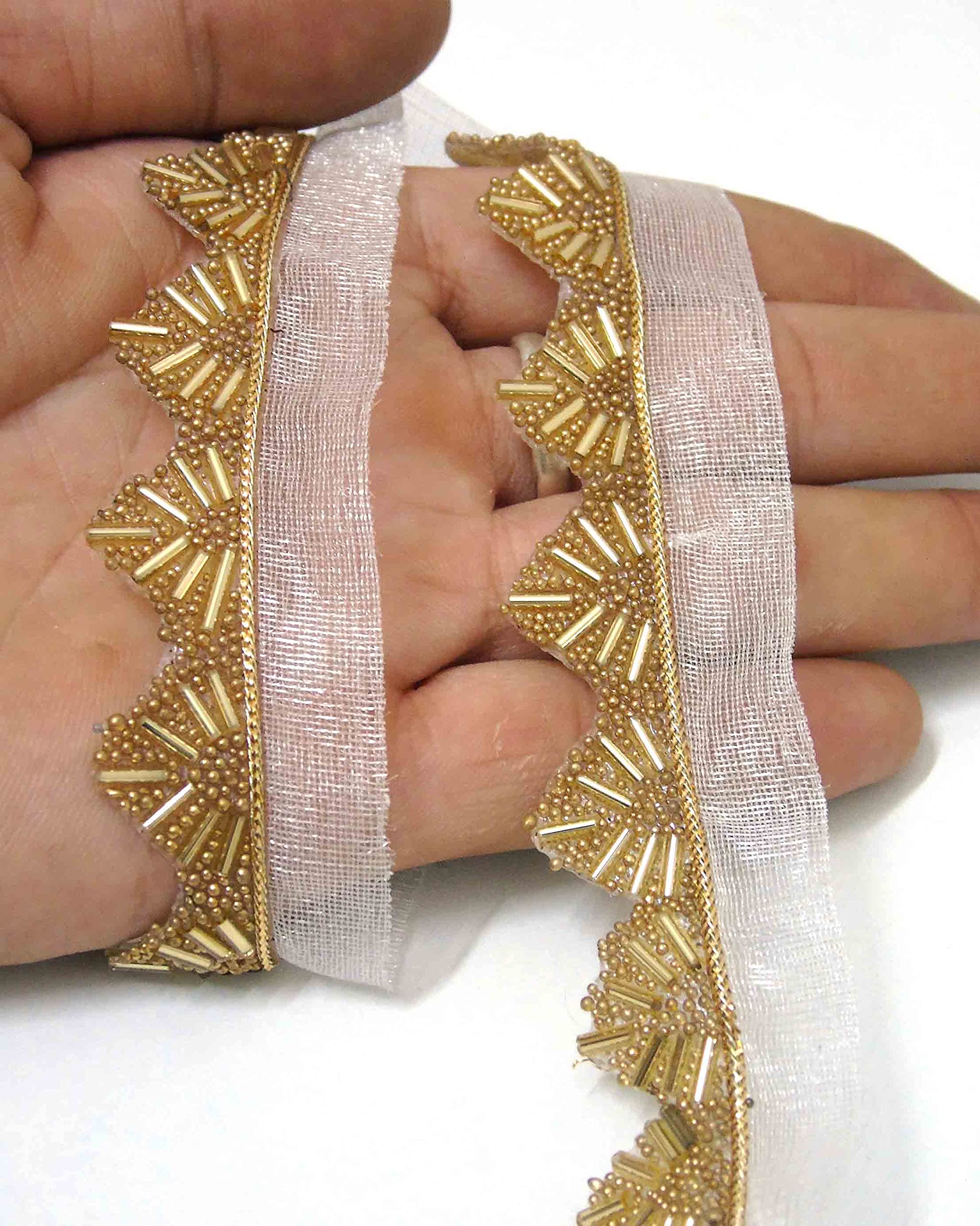 Strala Golden Color Nalki Laces for Dresses, Sarees, Lehenga, Suits, Bags, Decorations, Borders, Crafts and Home Décor,Blouse (9mtr) Design-236 (Golden) (B09FC4R6RC) Amazon Price History, Amazon Price Tracker