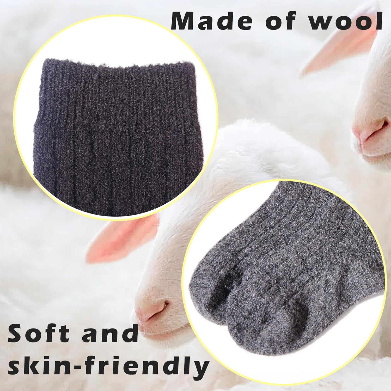 Children's Sports Socks(3pairs) - Comfortable, Warm & Breathable Wool-Cotton Blend Socks for Active Kids | Anti-Slip, Multi-Functional, Recommended Sports for Running & Outdoor Fun! - Image 7