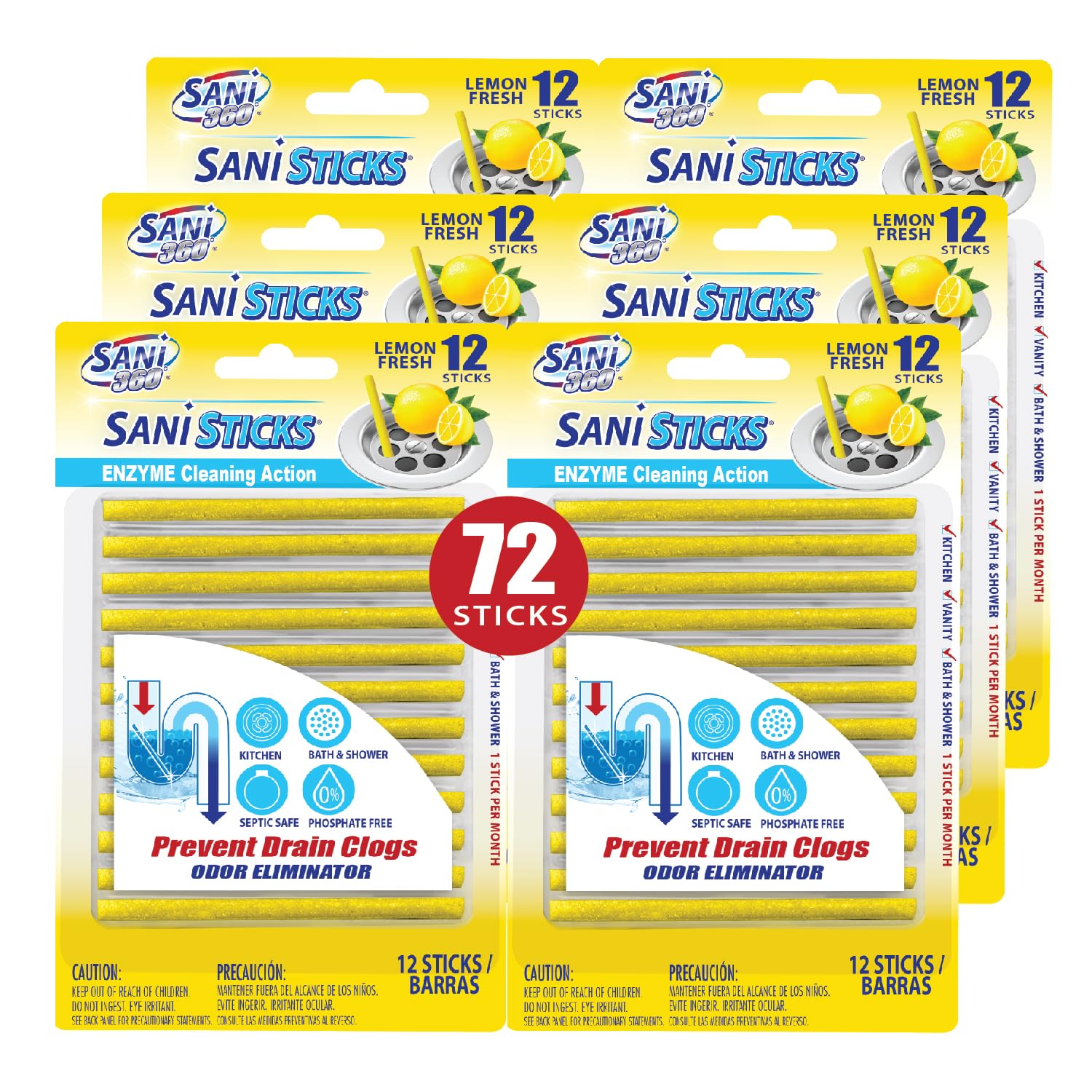 SANI 360° Sani Sticks Drain Cleaner