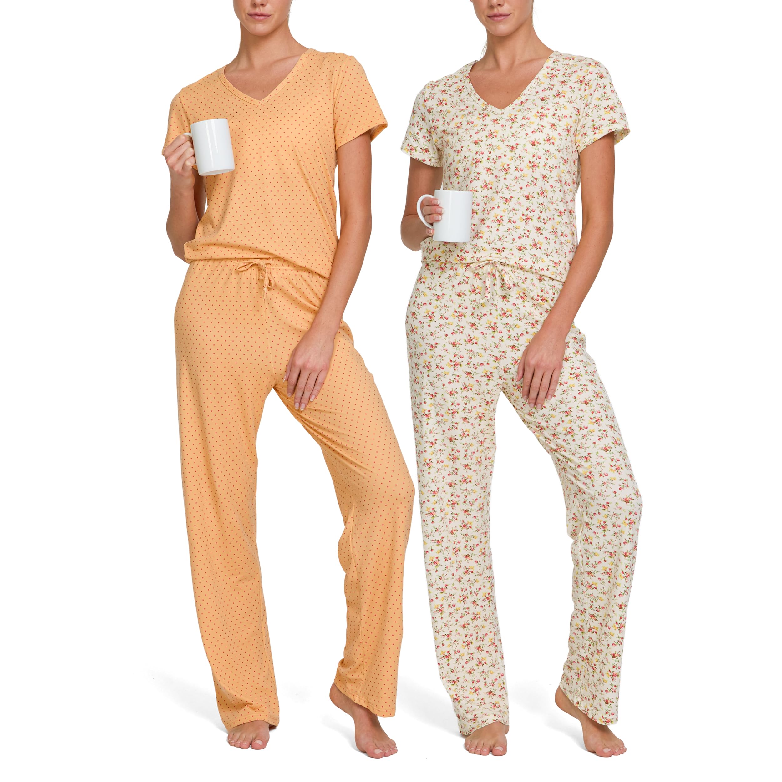 ultra performance 2 pack womens pj pajama sets pj’s pajamas pants set's ladies soft lounge pjs pajama’s for women set