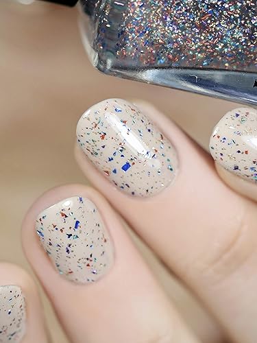 Miniatura 1504 de ILNP Madison Ave Esmalte de uñas holográfico metálico rosa antiguo