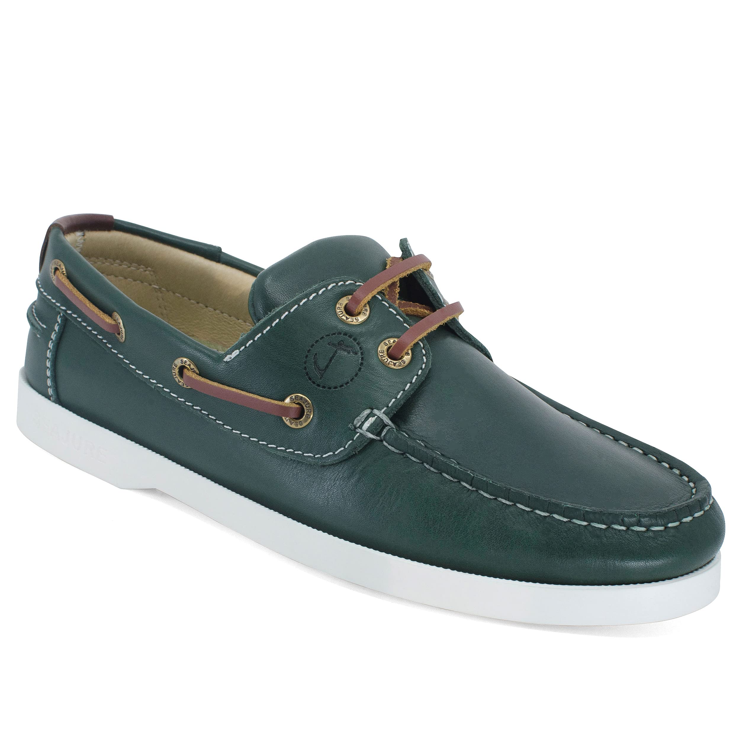Seajure Zapatos Náuticos de Mujer Matira Cuero Verde