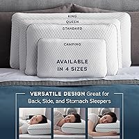 Vista 6 de Almohada de espuma viscoelástica de gel ventilada Weekender. Funda lavable. Tamaño estándar