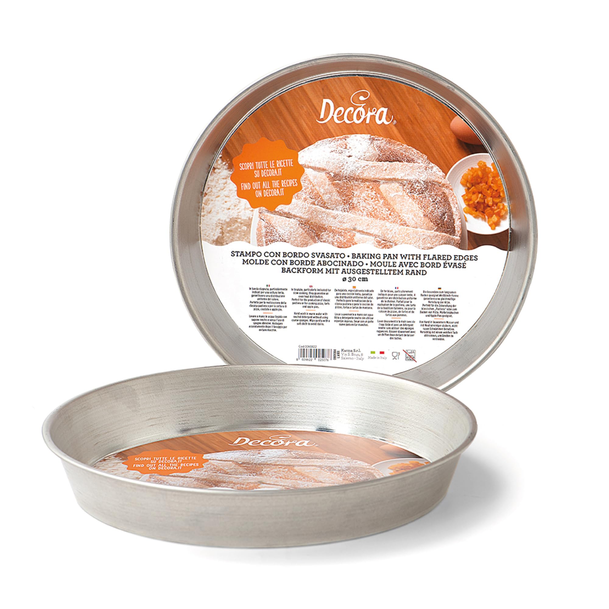 Decora Ruoto Per Pastiera Stampo Rotondo Con Bordo Svasato H 4 Cm