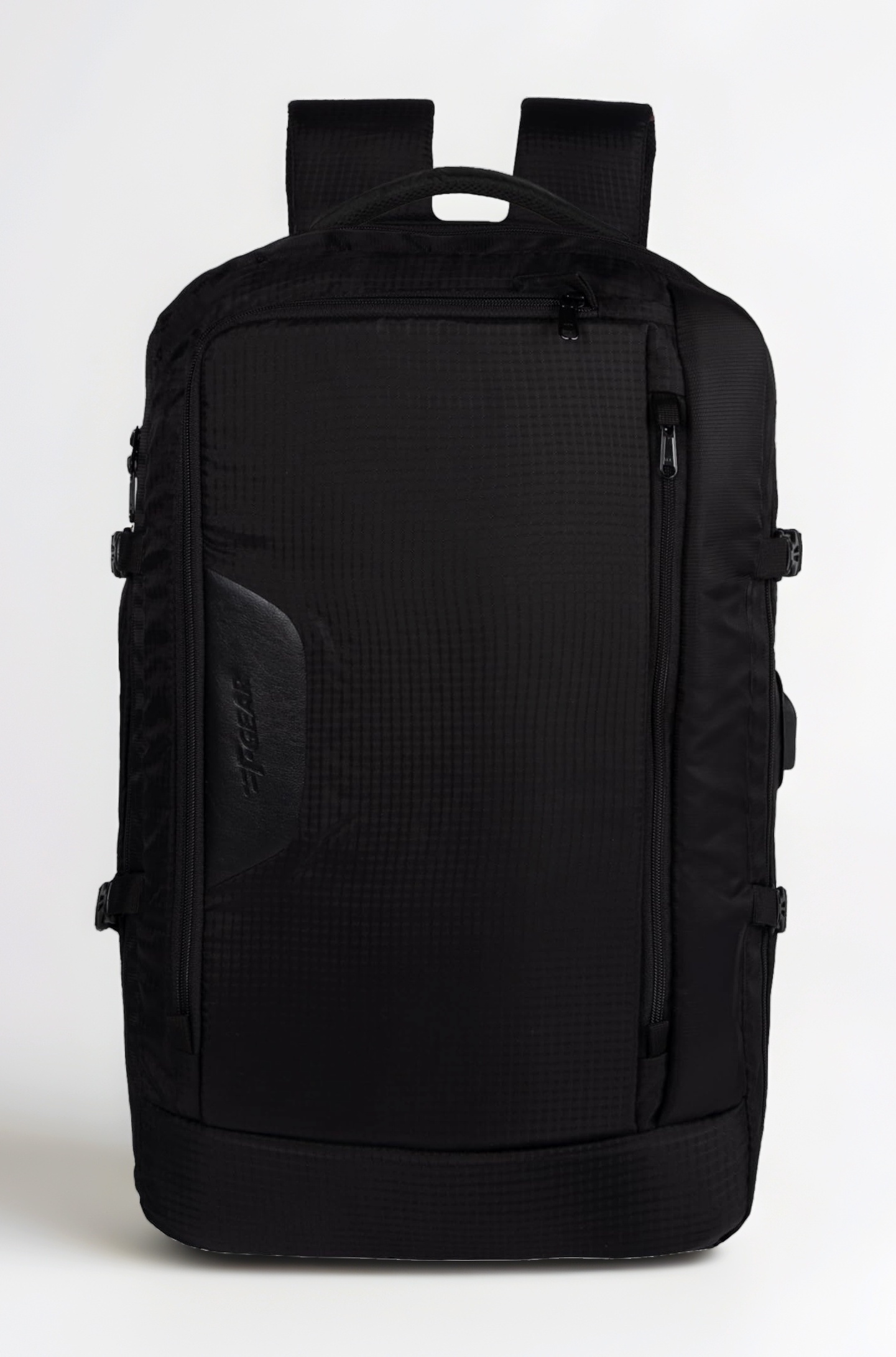 Blackhawk Black 40L Laptop Backpack with USB Charging Port & Luggage Strap | 180° Openable for Easy Packing, 2 Compartments & 1 Pocket, Water-Resistant Travel & Office, Fits Upto 17 Inch Laptop