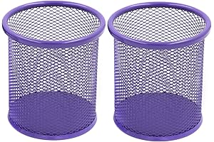 Chic Purple Makeup Brush Caddies for Workspace Perfection