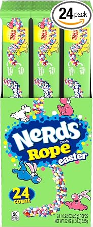 NERDS Hoppin Rope, Springtime Easter Candy, 0.92 oz Pack of 24