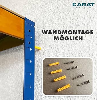 KARAT Rek voor zware lasten, 180 x 90 x 45 cm, metalen rek, kelderrek, magazijnrek, steekrek van staal, TÜV/GS-getest, 5 verstelbare planken (verzinkt KARAT Rek voor zware lasten, 180 x 90 x 45 cm, metalen rek, kelderrek, magazijnrek, steekrek van staal, TÜV/GS-getest, 5 verstelbare planken (verzinkt