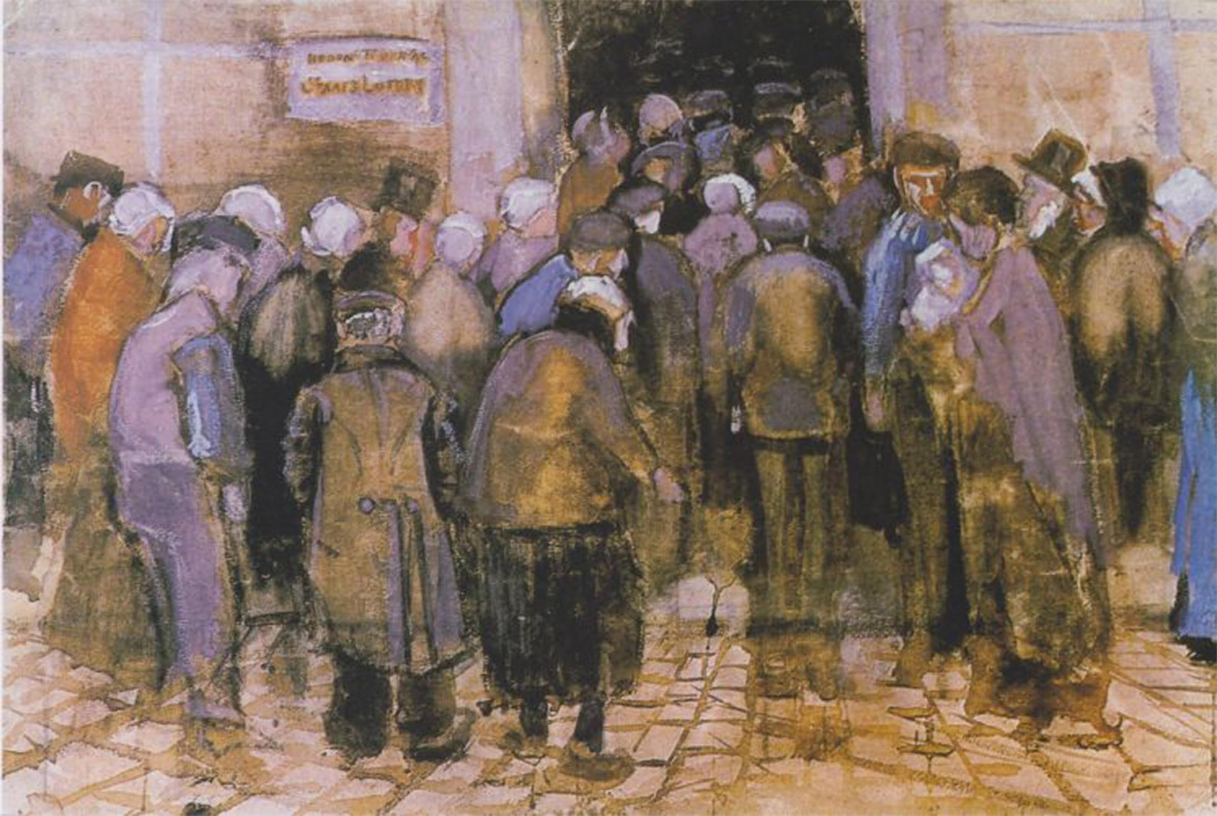 Impression sur toile la loterie nationale de Van Gogh affiche premium 60x90cm