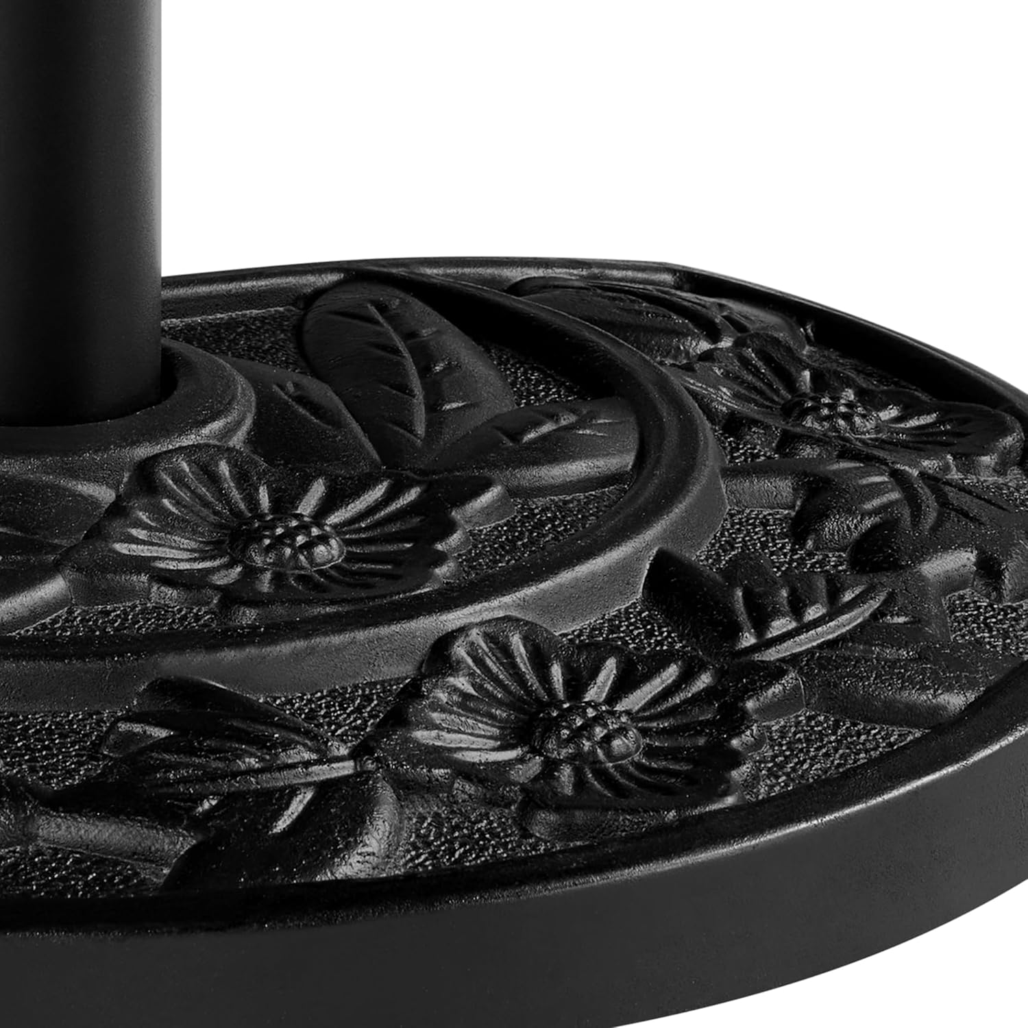 Yaheetech 21.5lb Half Round Umbrella Base Stand Heavy-Duty Resin All Weather Umbrella Base for Half Patio Umbrella, 20" Dia. × 13" Rad. × 13" Height