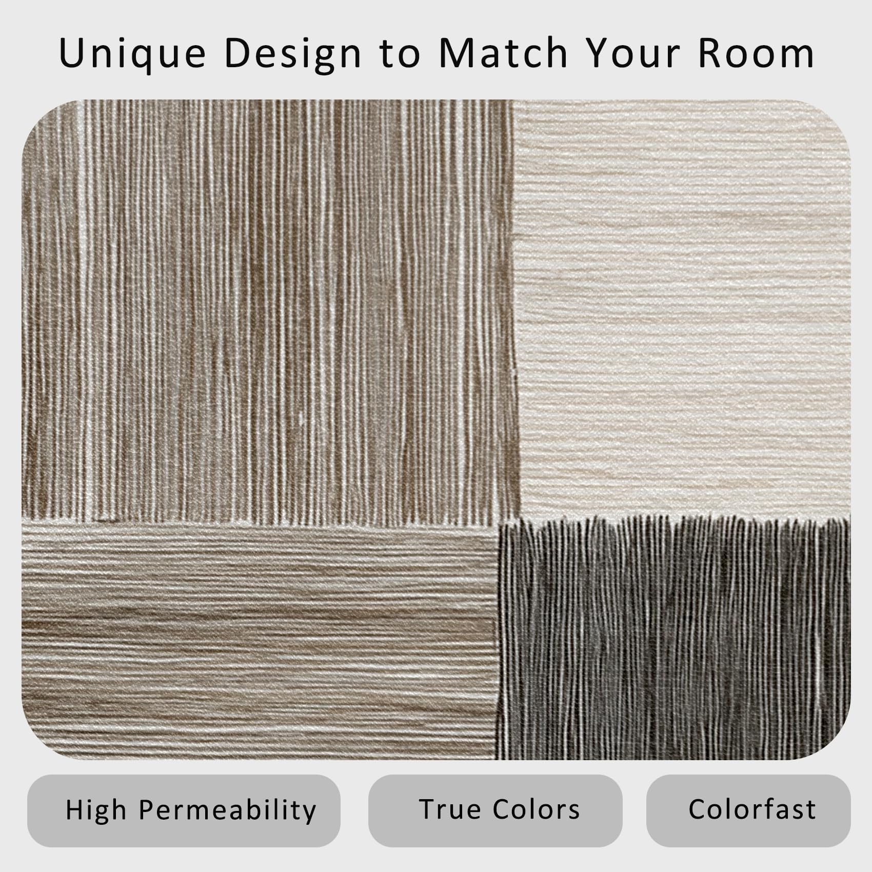 Tappeto moderno geometrico patchwork 90x120 cm antiscivolo lavabile per interni per soggiorno, camera da letto e ufficio, grigio beige