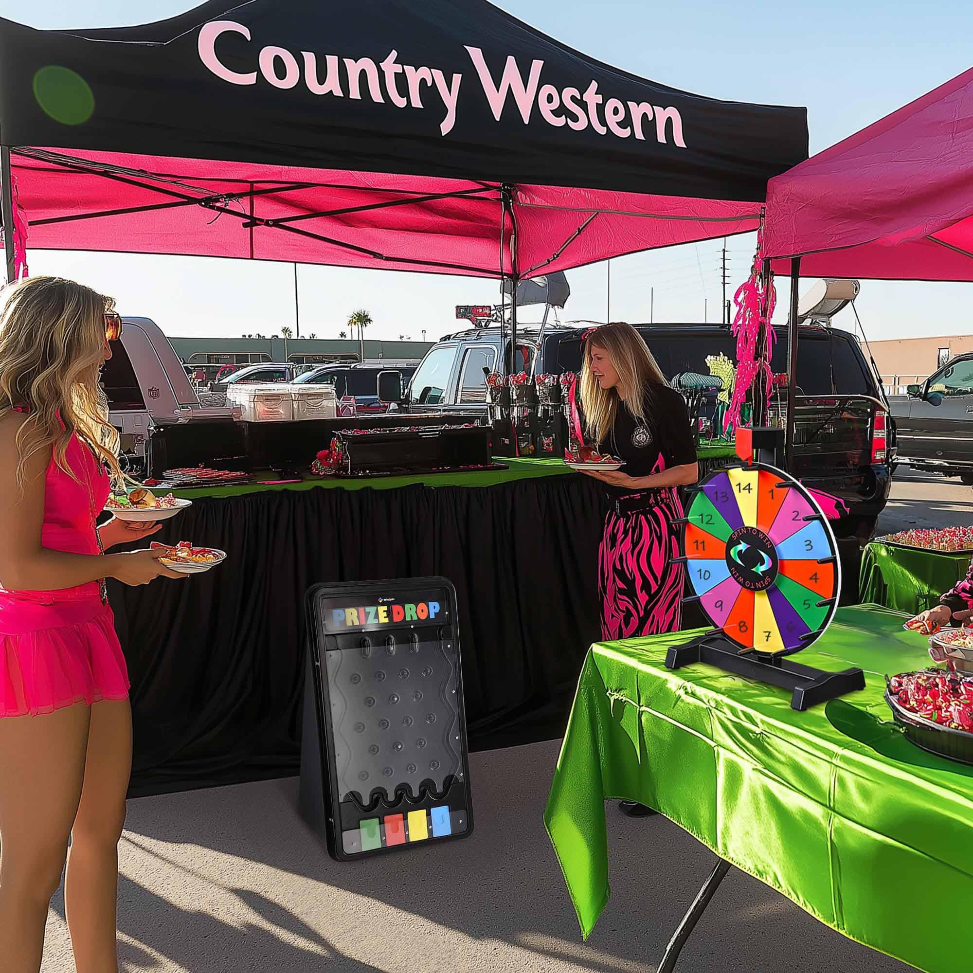 WinSpin Prize Board Kit Fortune Spinning Game 14 Slots Dual Use Classic Wheel Plinko Carniva Live Stream Party Tradeshow (12