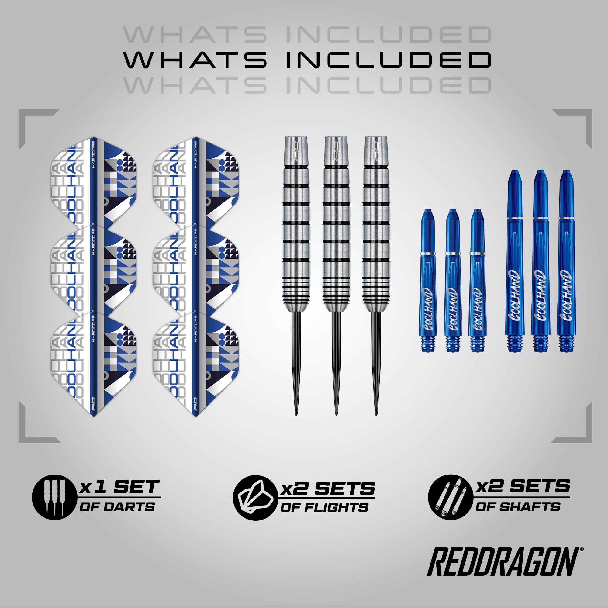 Red Dragon Luke Humphries Coolhand Blue Series 90% Steel Tip Darts Red Dragon Luke Humphries Coolhand Blue Series 90% Steel Tip Darts
