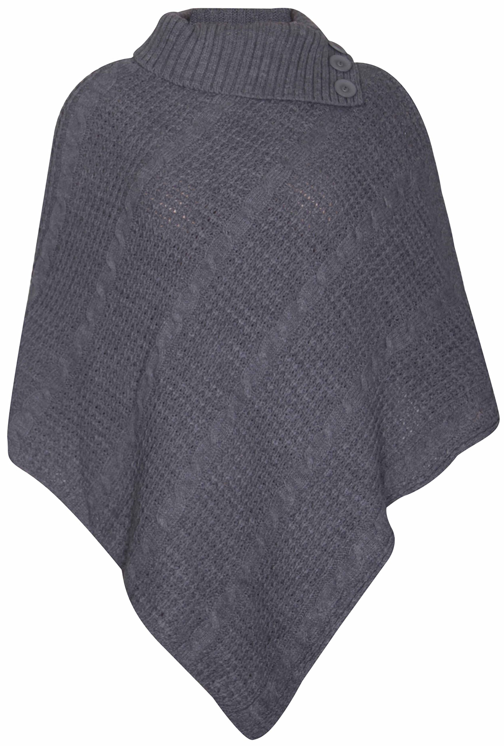 Women's Plus Size Poncho Shawl Shrug Jumper Top