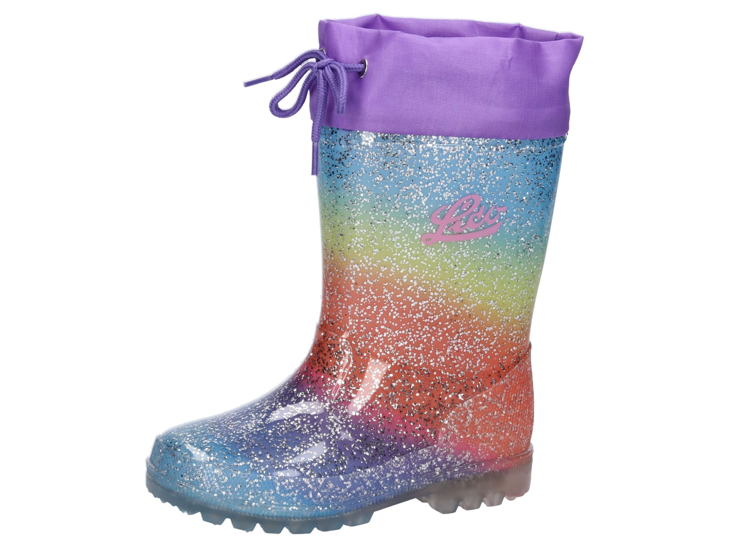Lico Boys Powerlight W Blinky Wellington Boots, Colourful, 8 UK Child