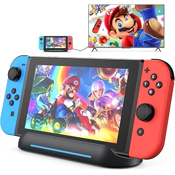 5 in 1 Switch Dock for Nintendo Switch OLED TV Adapter Switch Docking Station with HDMI USB 3.0 Port Type C Charging Type C C