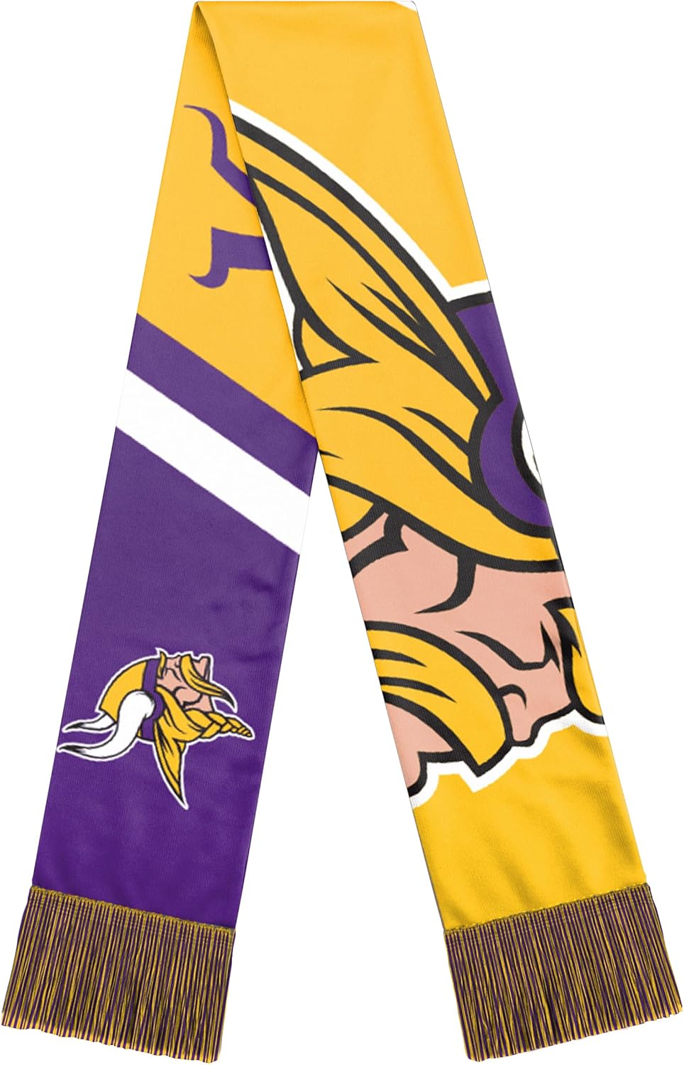 FOCO NFL Unisex-Adult Official Team Graphic Reversible Printed Scarf