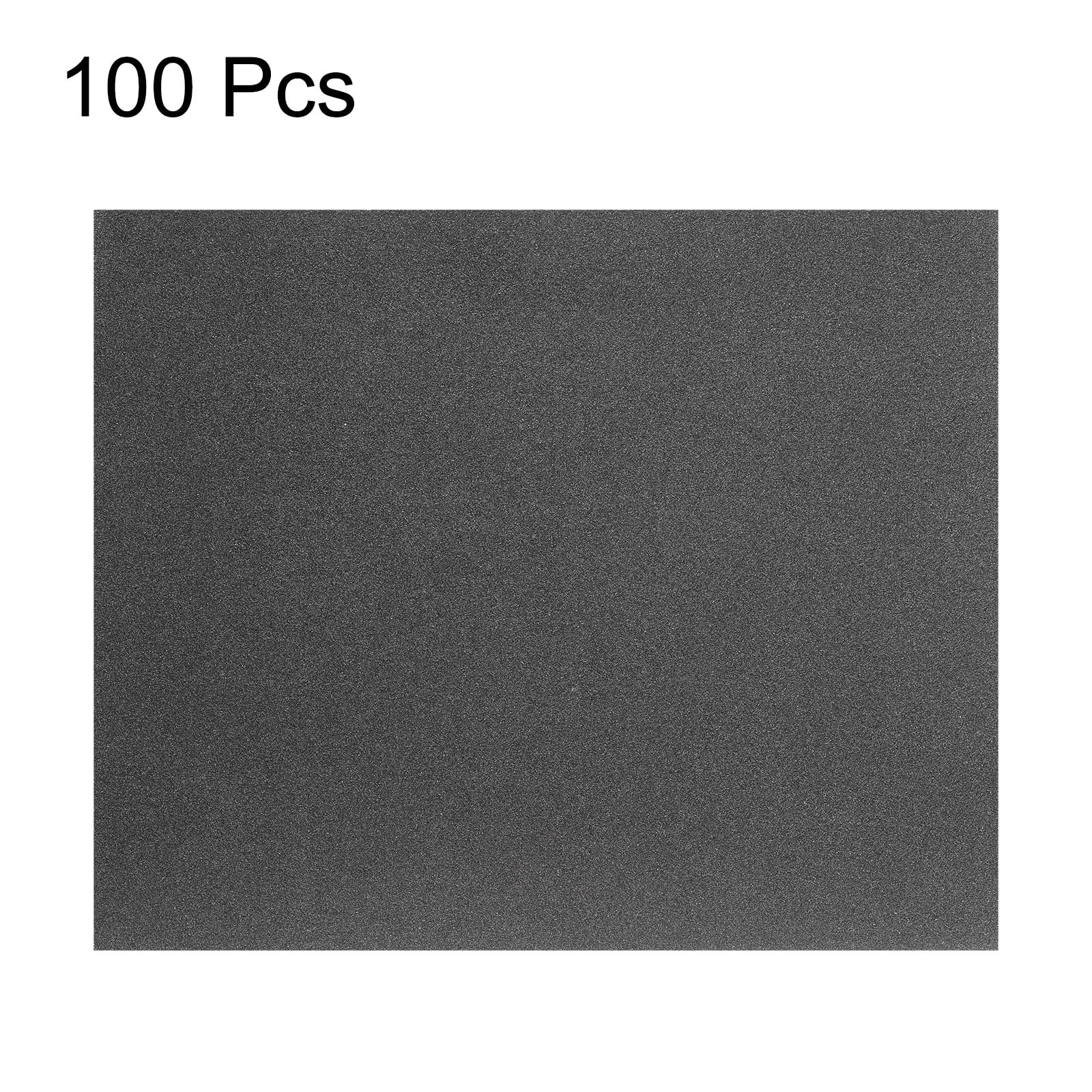 QUARKZMAN 100 Stück Schleifpapier 80 Körnung 23 x 28 cm Wasserdicht Rückseite Siliciumcarbid Schleifmittel Nass Trocken Schleifblätter Für Holzveredelung Metallschleifen Autopolieren