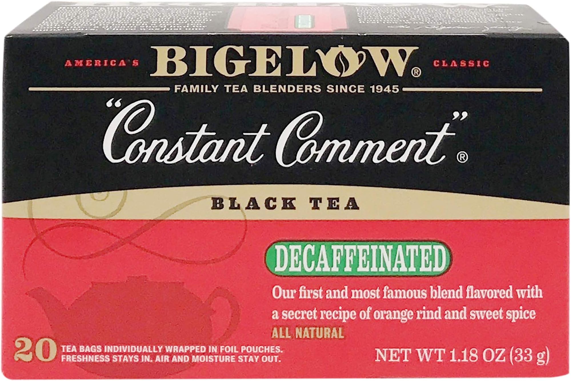 Bigelow, Constant Comment Tea (Decaffeinated), 20 Count