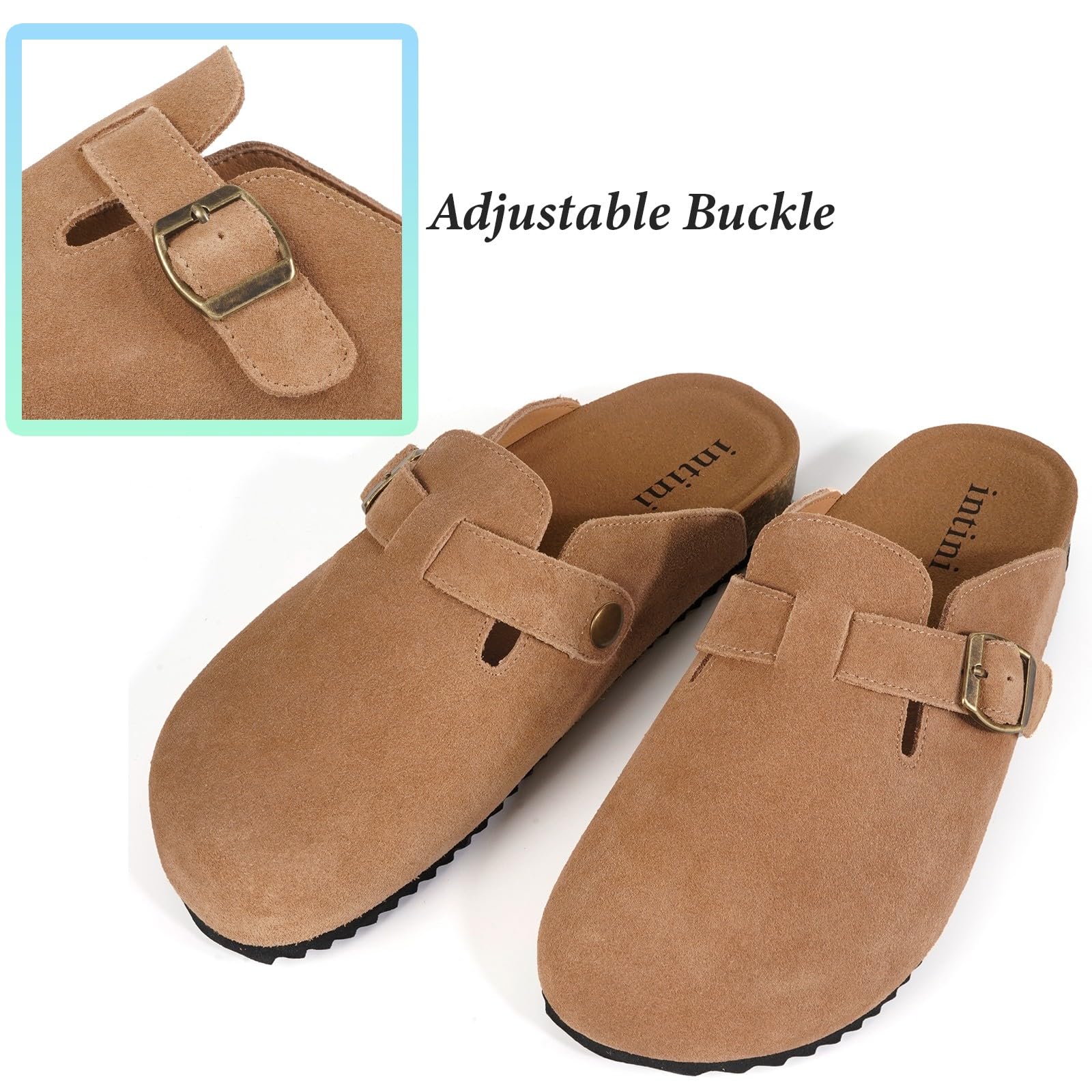 Sabot Donna Ciabatte Uomo Chiuse con Comodo Pantofole in Pelle Scarpe da Giardino Traspirante Sandali Ciabatta 36-46