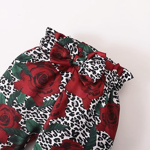 Miniatura 6 de Mioglrie Newborn Infant Baby Girl Clothes Romper Pants Set Cotton Floral Outfits Baby Clothes for Girls